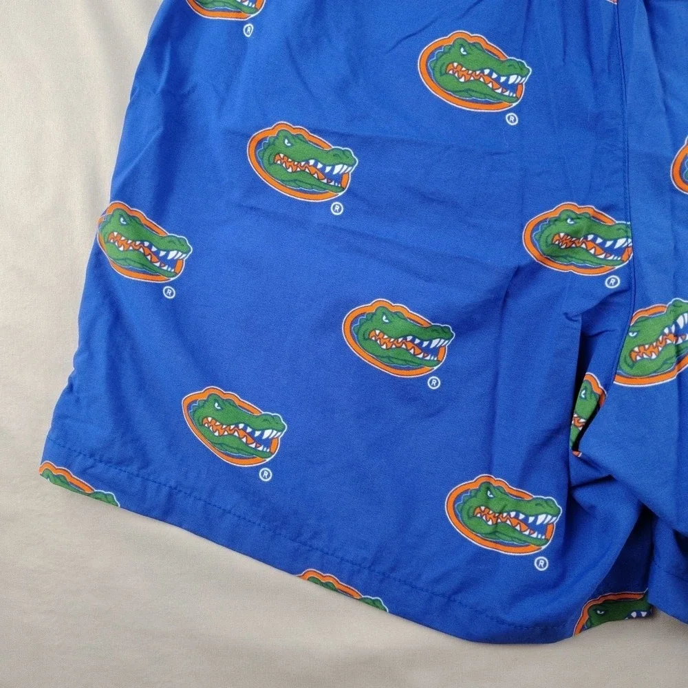 Columbia PFG Mens Medium Florida Gators Swim Trunks Blue NCAA Gator Logo Shorts